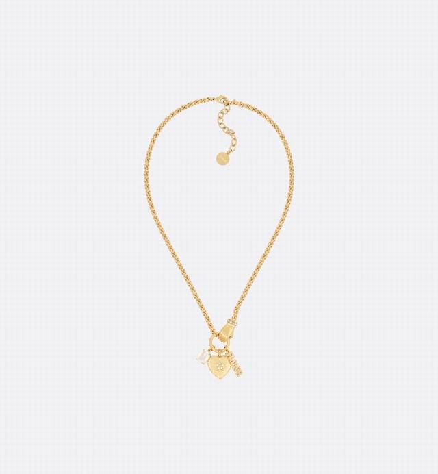 Dior 2021 Shiny-D Cd Early Spring New Arrival Necklace, Featuring Natural Irregu