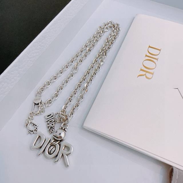 Dior New Arrival Dior Necklace Authentic Store-Level Quality, New Molded Retro F