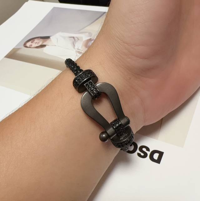 New Release: Double-Row Diamond Large Clasp Black Knight Fred Ferden Full Diamon