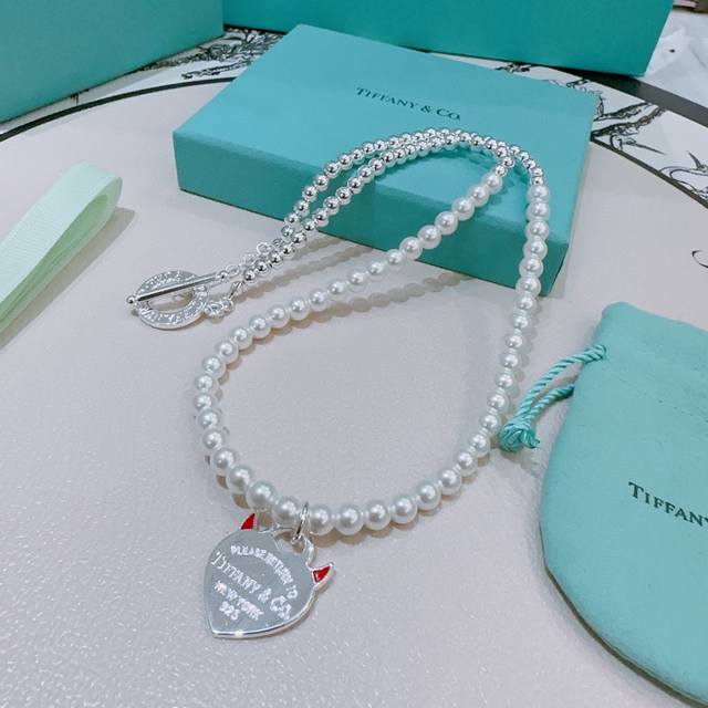 Authentic New Tiffany Necklace Tiffny&Co. Store-Quality Silver Version Celebrity
