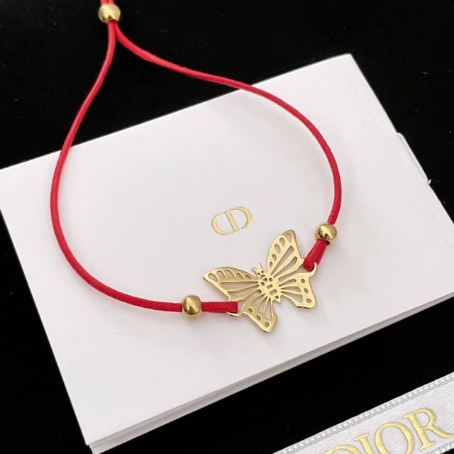 High-Quality, Details As Shown In The Photo. D-Shaped Hollow Butterfly Lucky Red
