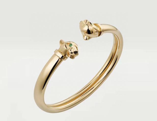 Gold Edition Bold Leopard Bracelet. Panth Re De Cartier Leopard Bracelet, Plated