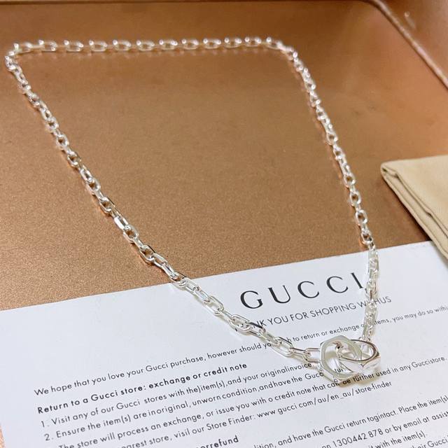 Gucci Necklace Latest Model With A Higher-Grade Chain, Celebrity-Inspired Anger