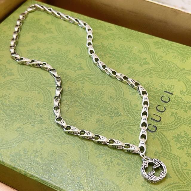 Gucci Necklace Latest Model With Higher-Grade Chain, Celebrity-Inspired Anger Fo