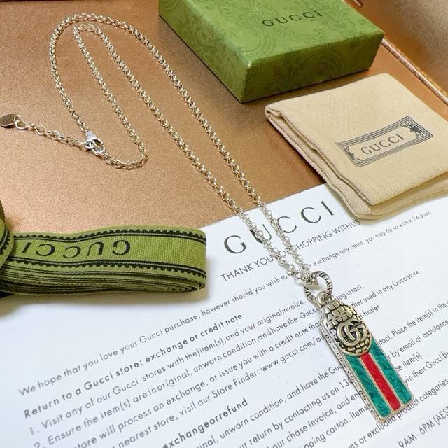 So Stylish! Gucci Necklace Latest Model With Upgraded Chain Quality, Celebrity-I
