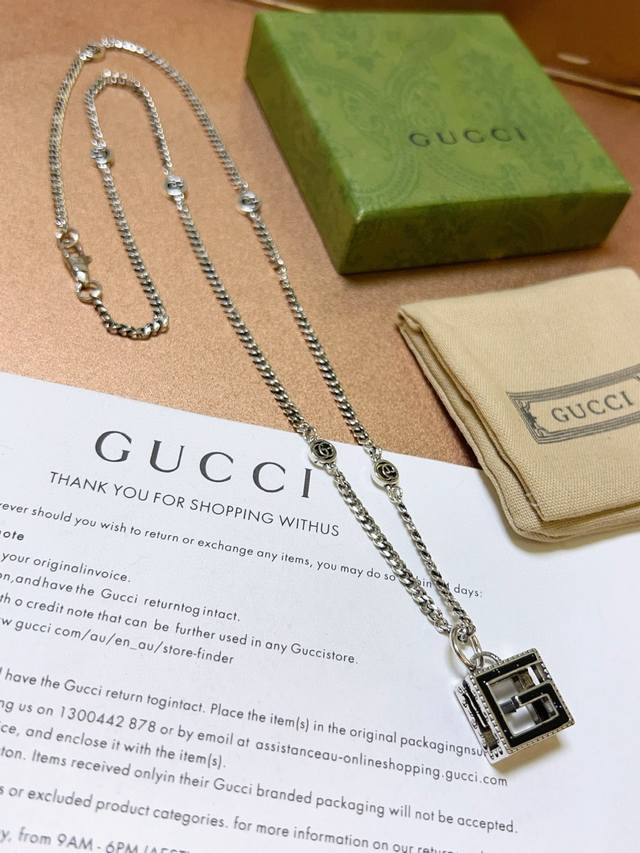 Gucci Necklace Latest Model With Higher-Grade Chain, Celebrity-Style Anger Fores