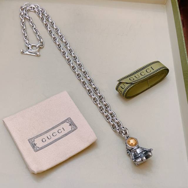 Gucci Necklace Latest Model With Higher-Grade Chain, Celebrity-Worn Anger Forest