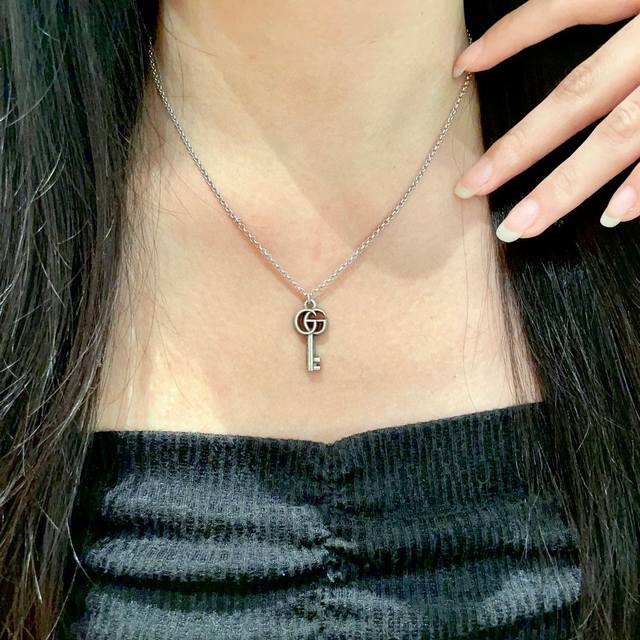 Gucci Classic Double G Key Necklace