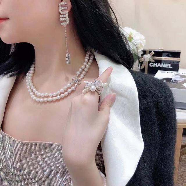 Code: Med0001 Miu Miu Crystal Fringe Earrings - Playful And Elegant, Exclusive H