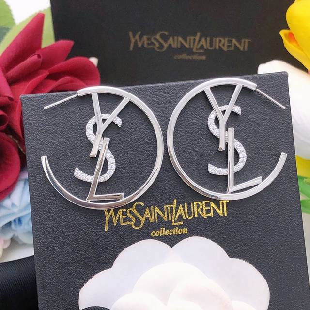 Model Number Yed0063 Silver Ysl* Latest Model Round Ear Hooks, Consistent Zp Bra