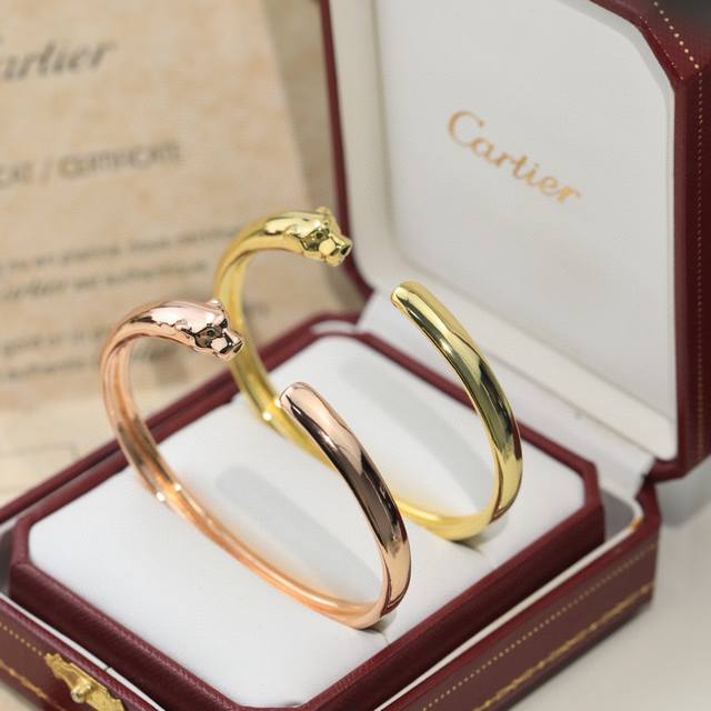 Diamond-Free Version Bold Leopard Bracelet. Cartier Bracelet Panth Re De Cartier