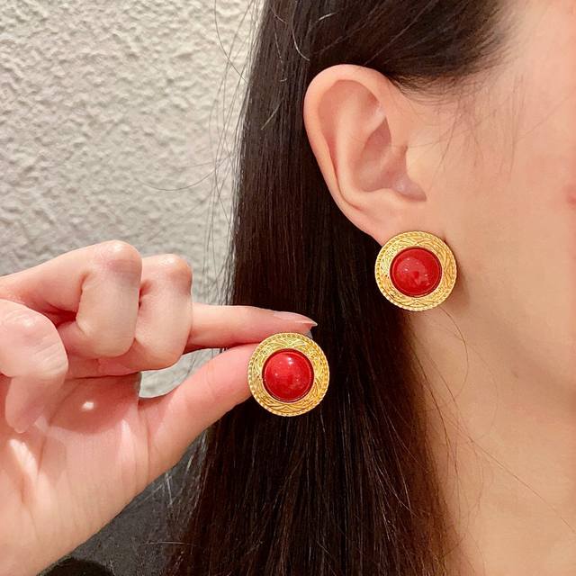 Chanel Classic Double C Earrings