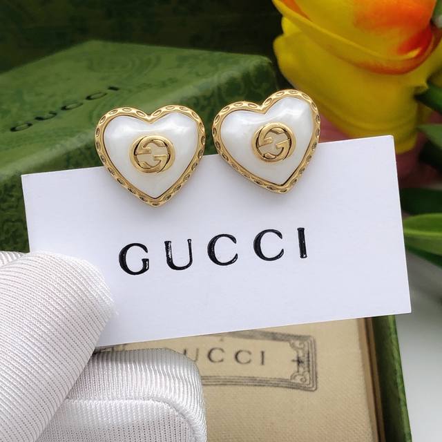 Item Number Ged0105 Gucci New Model Gg Heart Earrings