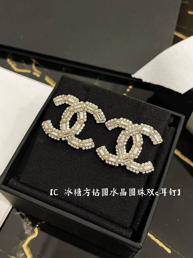 Code Xed0124 Ch 22K Square Diamond Pearl Gold Earring Zp5860 Purchased This Pair