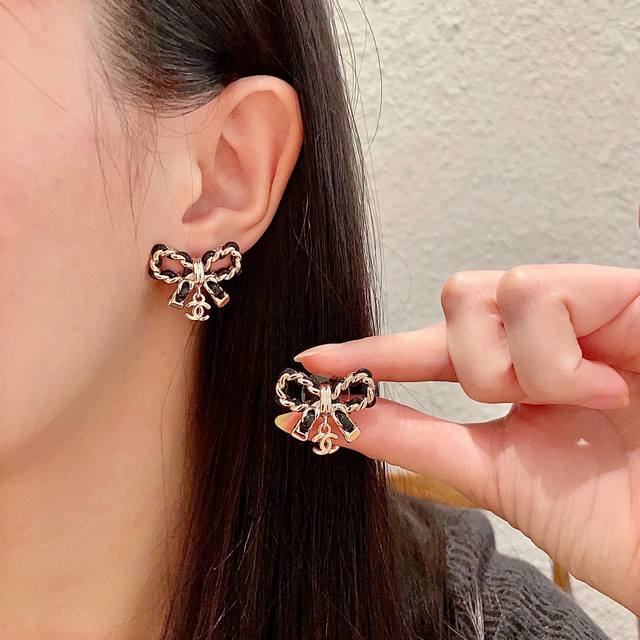 Chanel Vintage Double C Earrings With Original Logo Replica. Chanel's Classic De