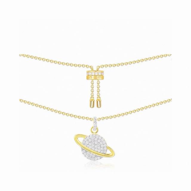 Apm Monaco Planet Necklace For Women, Collarbone Chain, Sweater Chain, Couple's