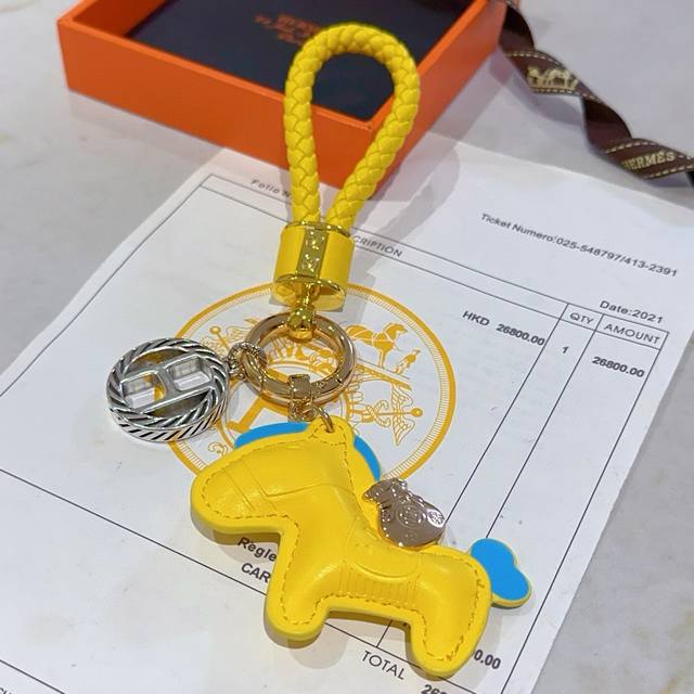 New Herm S Keyring Thickened Edition, Platinum Version. High-End Precision Craft