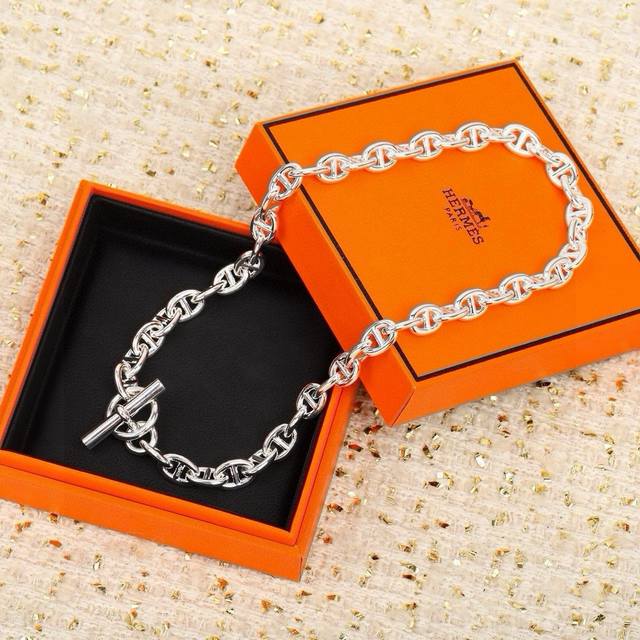 Herm S Necklace Pig Nose Series. Our Product. Pig Nose Necklace Thick Version. T