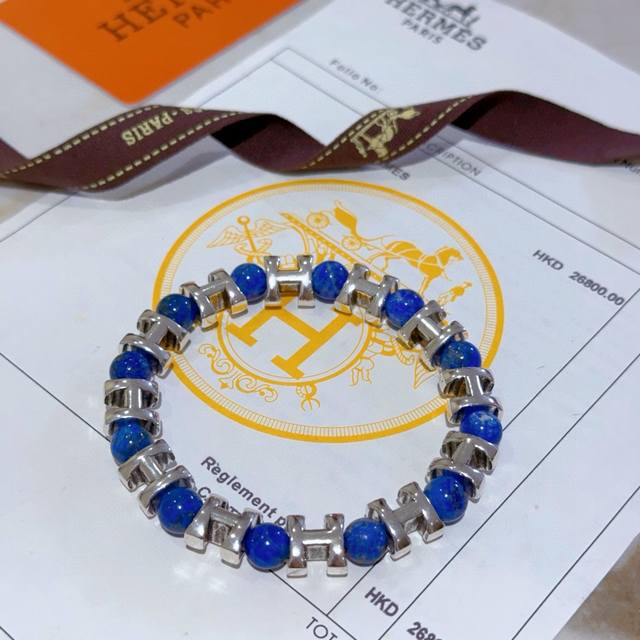 New Release: Hermas Herm S Bracelet, Luxurious Herm S Bracelet, Natural Lapis La