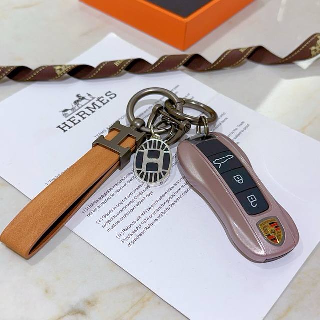 New Herm S Keyring Keyring Thickened Edition, Platinum Edition. High-End Precisi