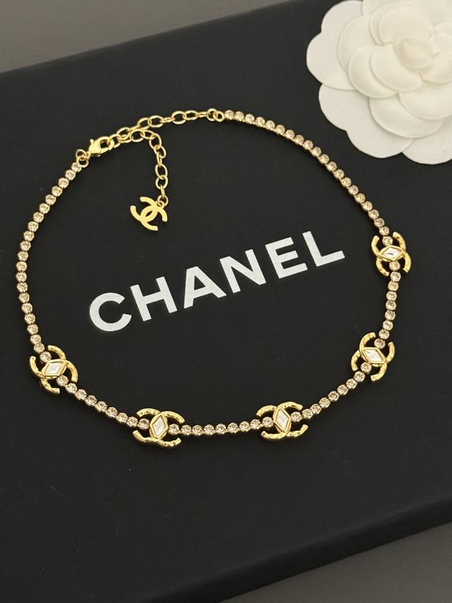 Ch*Nel New Arrival 5 Cc Crystal Necklace, All Brass Material