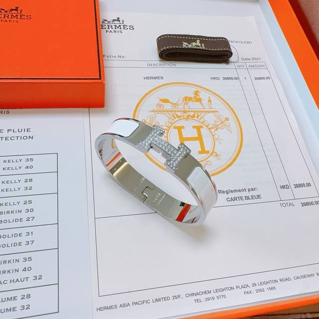 Herm S Bracelet With Aaa Zirconia, A True Test Of The Artisan's Skill Ensuring E