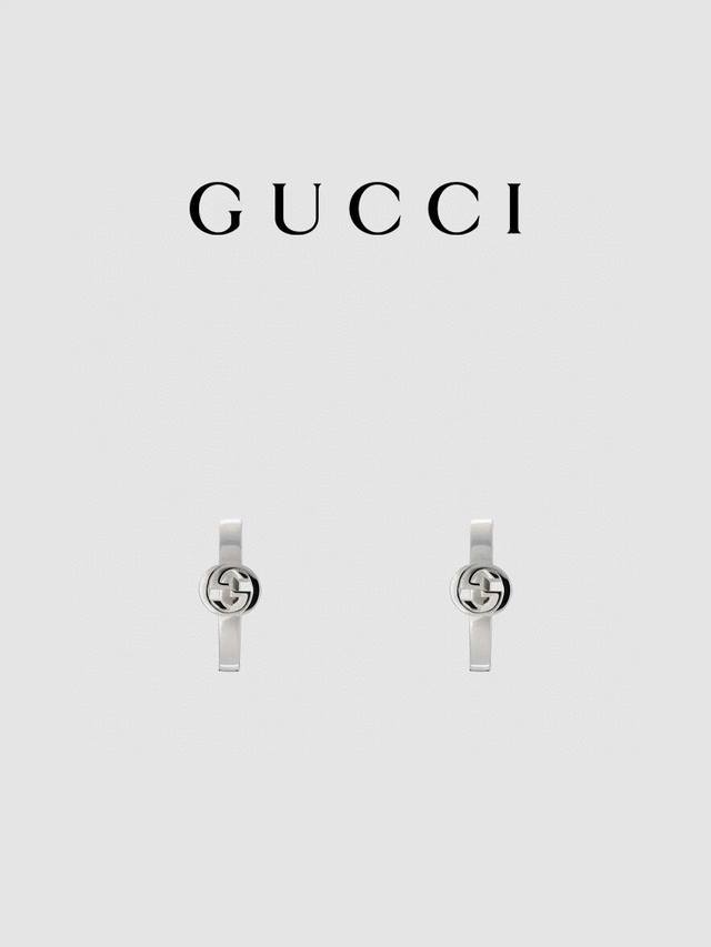 Gucci Interlocking Series Ring-Shaped Earrings