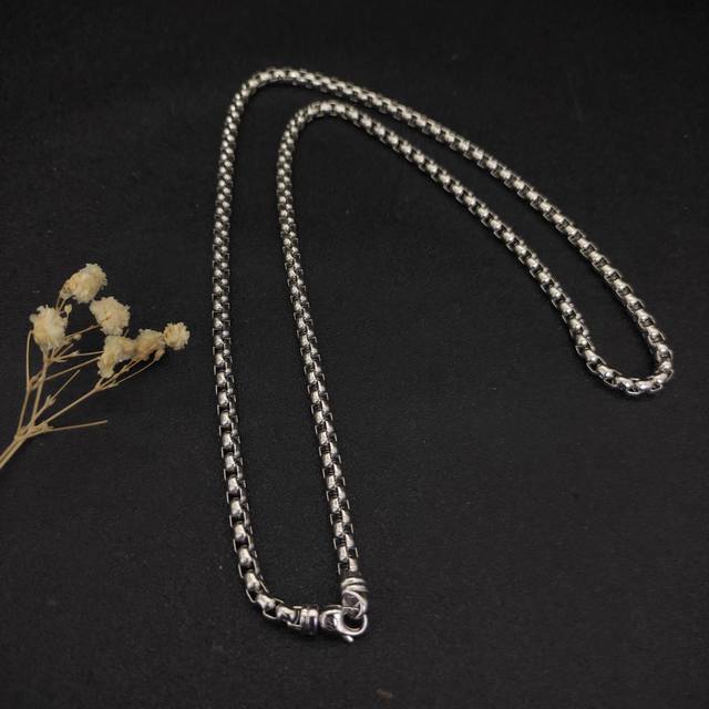 David Yurman 5Mm Box Chain Necklace. Length: 55Cm, 60Cm, 65Cm, 70Cm.Extendable C