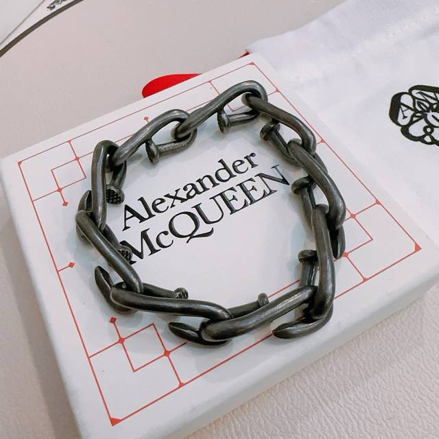 Authentic New Alexander Mcqueen Bracelet, Custom-Made To Match The Store Version