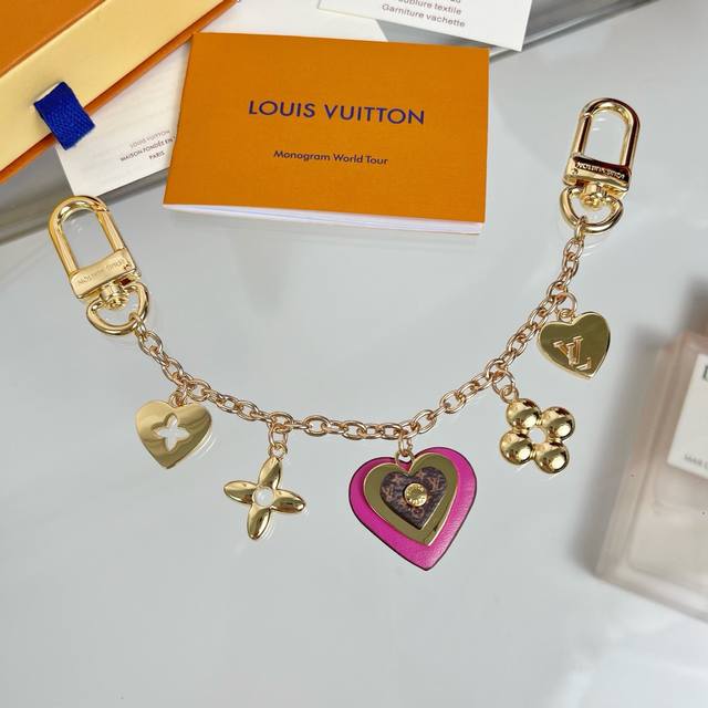 Lv New Valentine's Day Floral Bag Chain Louis Vuitton Logo Design Metal Stainles