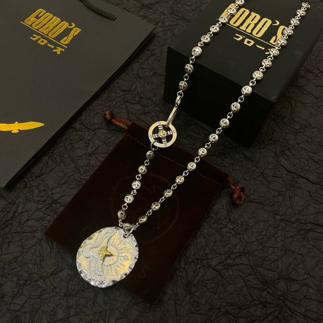 New Arrival Goro's Takahashi Gor Vintage Silver Coin Golden Eagle Pendant Takaha