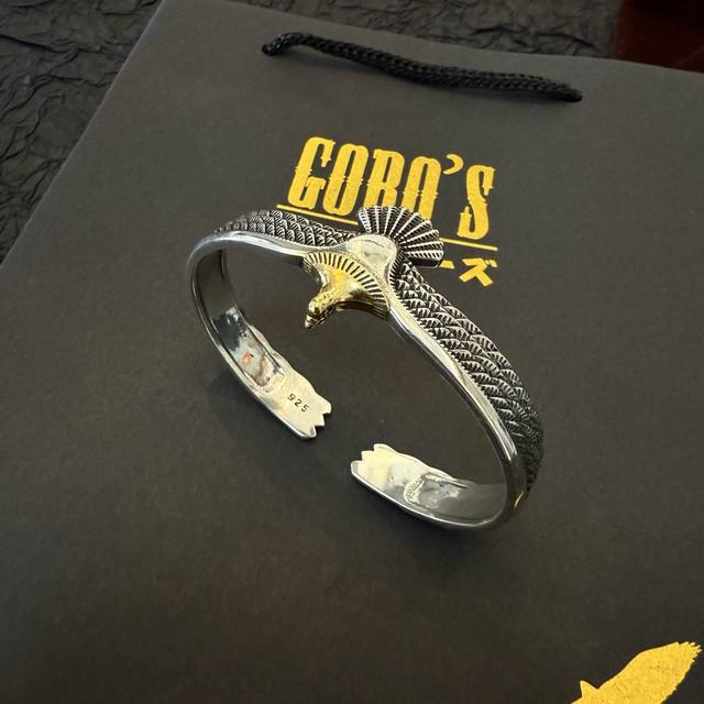 New Arrival Goro's Takahashi Gor Flying Golden Eagle Open Bangle Top-Tier Versio