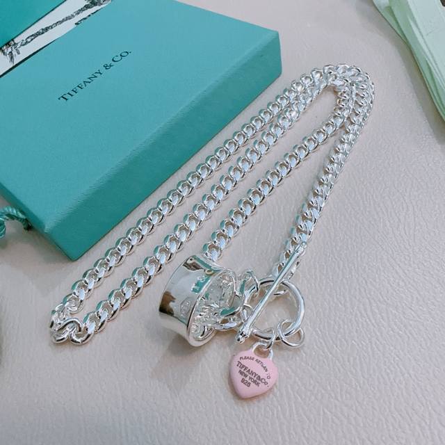 Tiffany Necklace Tiffny&Co. Store-Quality Silver Version, Celebrity-Inspired Des