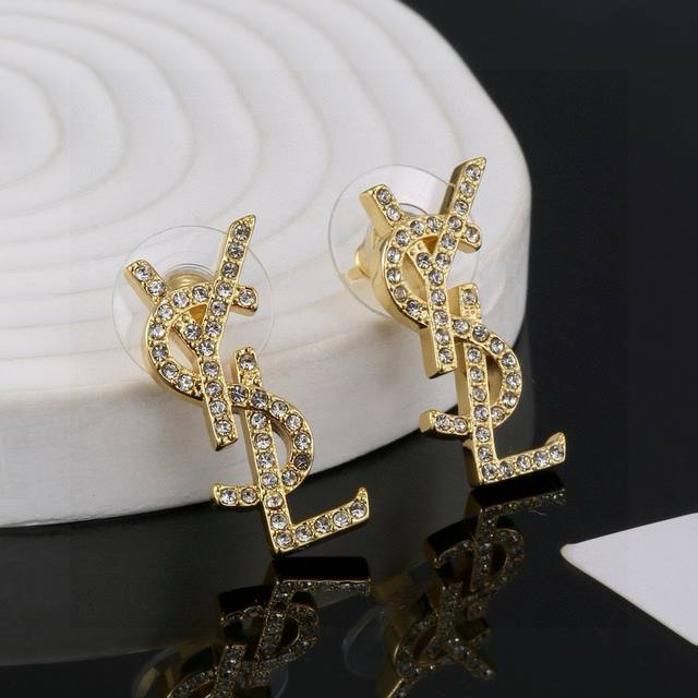 Saint Laurent Ysl Earrings Classic Luxury, Fashionable And Versatile, As Elegant
