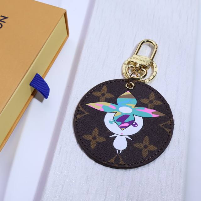 Lv Christmas Series, Round Plate Keychain Illustre Xmas Seoul Bag Accessories An