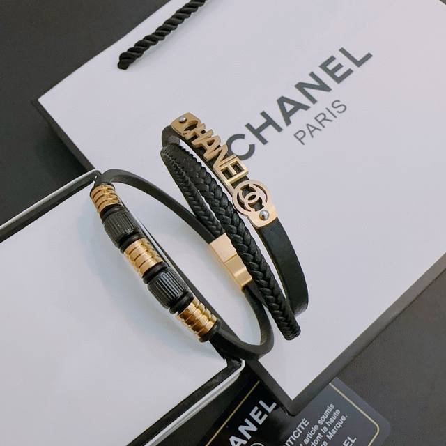 High-Quality Chanel Genuine Leather Bracelet, Original Store-Quality New Design,