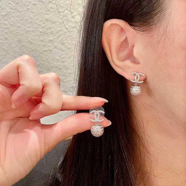 Chanel Vintage Double C Ear Studs, Original Logo Replica. No Introduction Needed