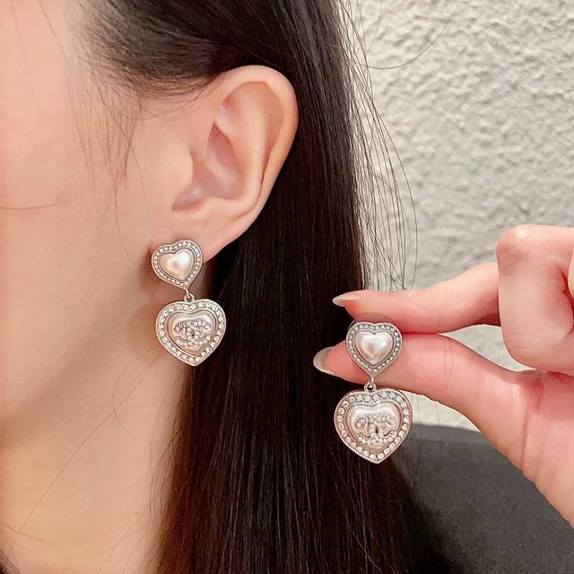 Chanel Vintage Double C Earrings With Original Logo Replica. Chanel's Classic De