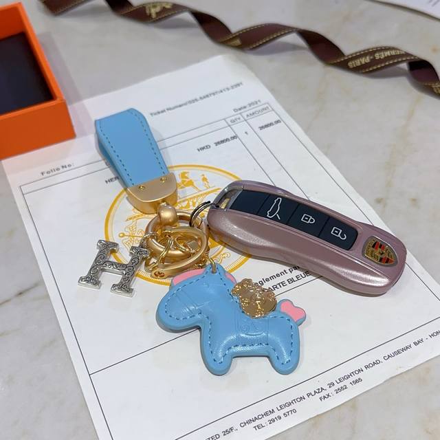 New Herm S Keyring Keyring Thickened Edition, Platinum Edition. High-End Craftsm