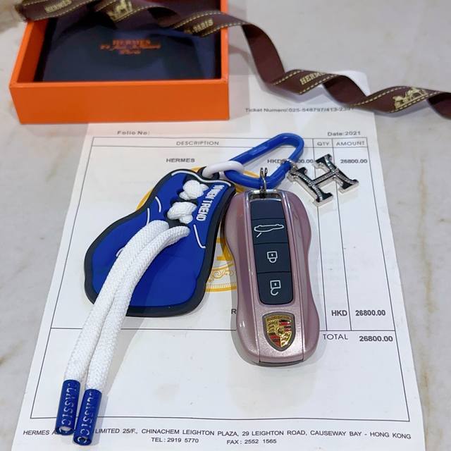 New Herm S Keychain Keychain Thickened Edition Platinum Edition. Premium Craftsm