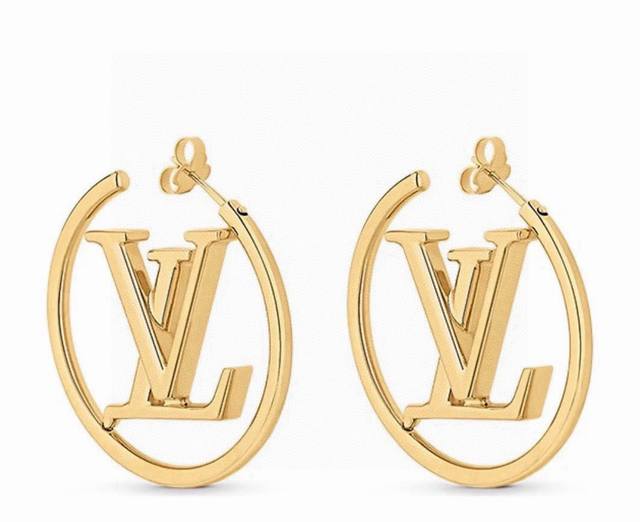 Louis Vuitton Letter Earrings, Crafted With Exceptional Artistry, Polished Finis