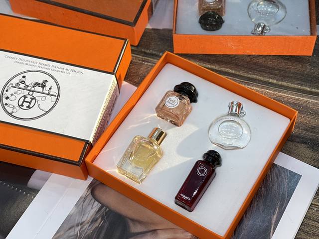 Counter Quality Hermes Mini Q Version Perfume Four-Piece Set * 7.5Ml Gift Box Co