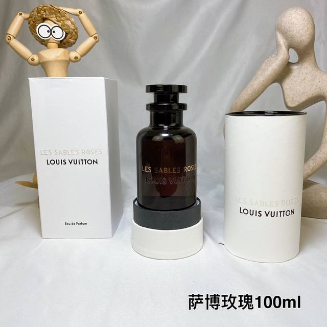 Counter Quality Lv Limited Edition Black Bottle Perfume 100Ml Sables Rose Lv Lim