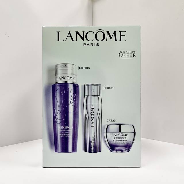 Pu Lancome Facial Three-Piece Set Contains Facial Essence Water 400Ml New Three-