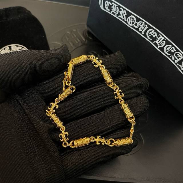 New Counter Quality Chrome Hearts Chrome Hearts Classic Gold Retro Scout Flower