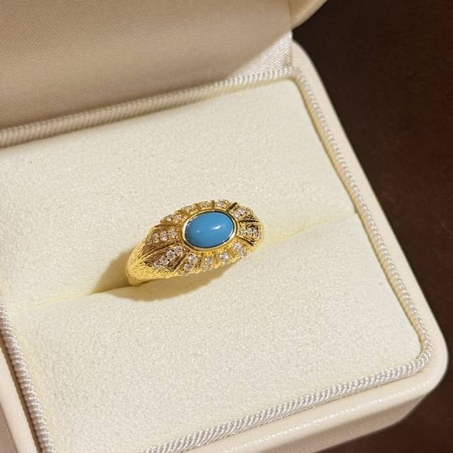 a5644 Independent Designer Model This Summer's Hottest Blue Turquoise Gold Ri