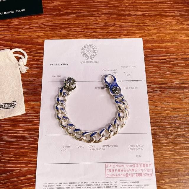 Scout Flower Anchor Logo Cross Flower Bracelet Lobster Interlocking Fashion Thai