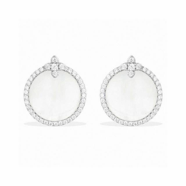 a Batch M Monaco One Pair Of Two-Wear Earrings For Women, Super Fairy Tempera