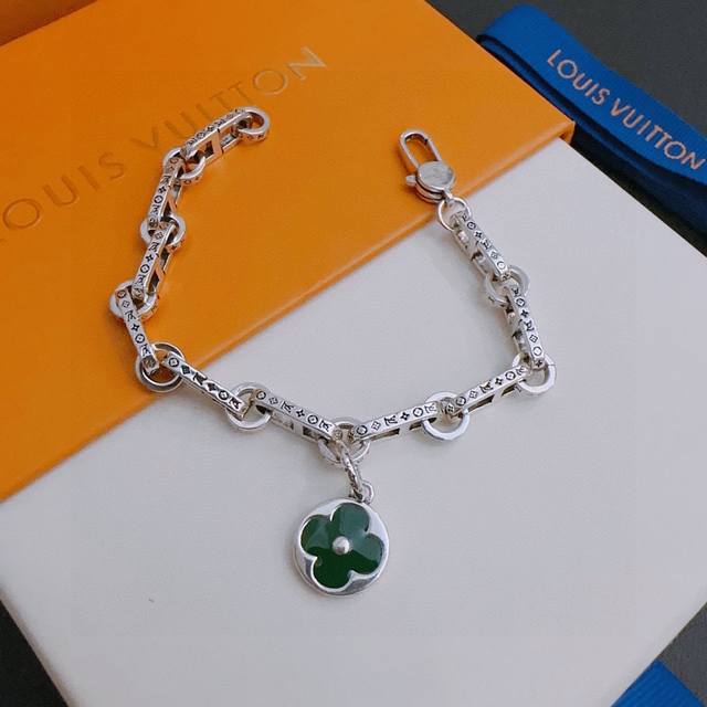 High Quality Thai Silver Style Louis Vuitton Lv Bracelet Original Goods Counter