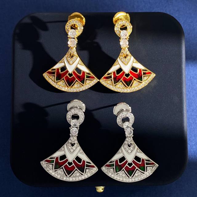 bg94 Bvlgari Bulgari European And American Trendy Light Luxury Diamond-Studde